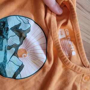 Carhartt Orange 24M Onsie